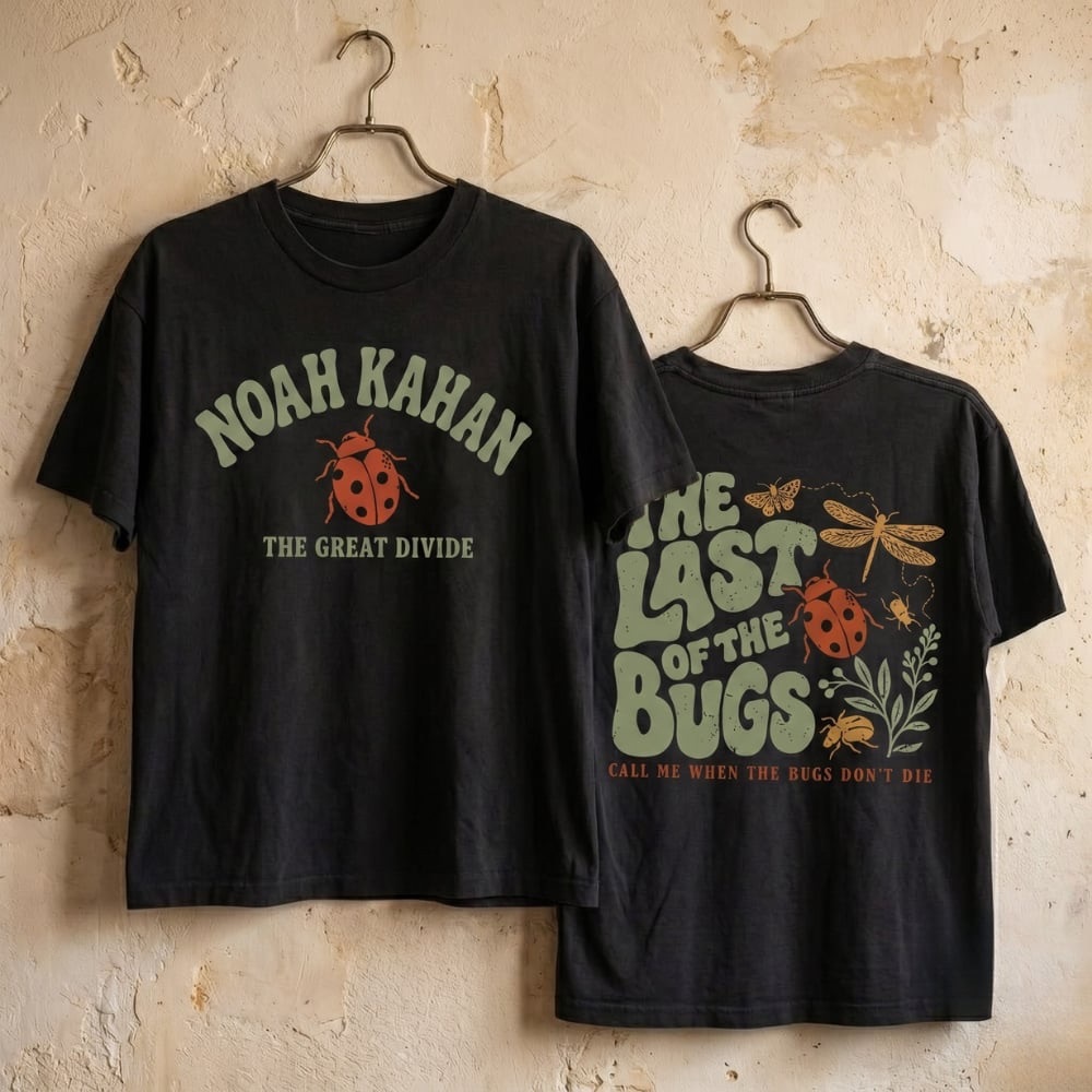 Noah Kahan The Great Divide 'The Last of the Bugs' T-shirt